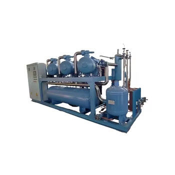 Système de réfrigération à vis à compression multiple de grande capacité Unité de condensation avec rack de compression de grande capacité pour le froid St