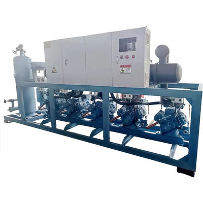Personnalisation d'unité de condensation refroidie à l'eau à vis de grande capacité et d'unité de réfrigération industrielle à compresseurs multiples
