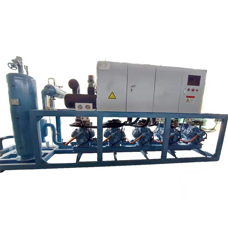 Personnalisation d'unité de condensation refroidie à l'eau à vis de grande capacité et d'unité de réfrigération industrielle à compresseurs multiples