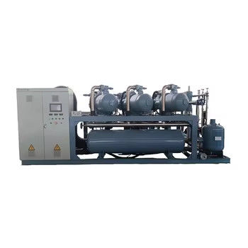 Système de réfrigération à vis à compression multiple de grande capacité Unité de condensation avec rack de compression de grande capacité pour le froid St